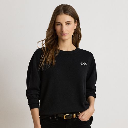 Pull col rond en cachemire brodé - Lauren - Modalova