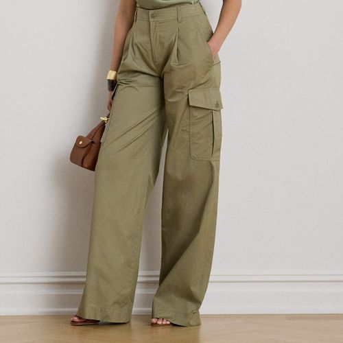 Pantalon cargo large sergé coton - Lauren - Modalova