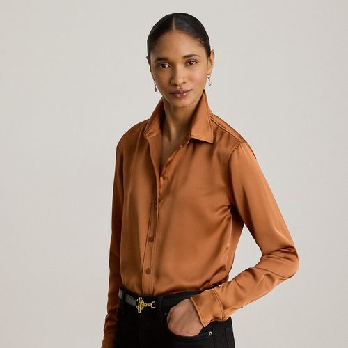 Chemise charmeuse de satin Classic Fit - Lauren - Modalova