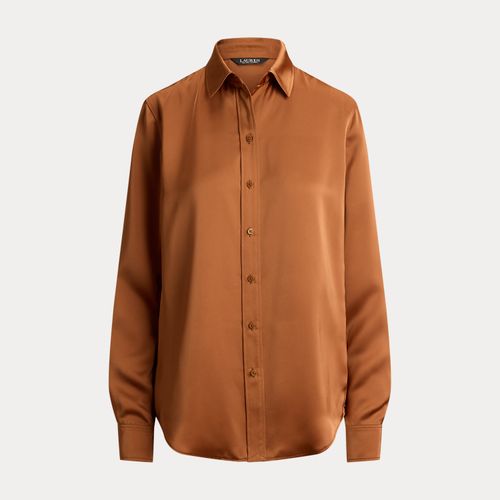 Chemise Classic Fit charmeuse de satin - Lauren - Modalova