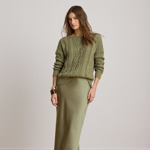 Maxi jupe en charmeuse de satin - Lauren - Modalova