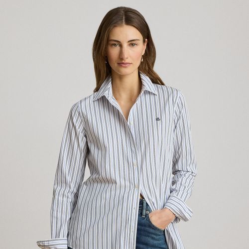 Chemise rayée Classic Fit en popeline - Lauren - Modalova