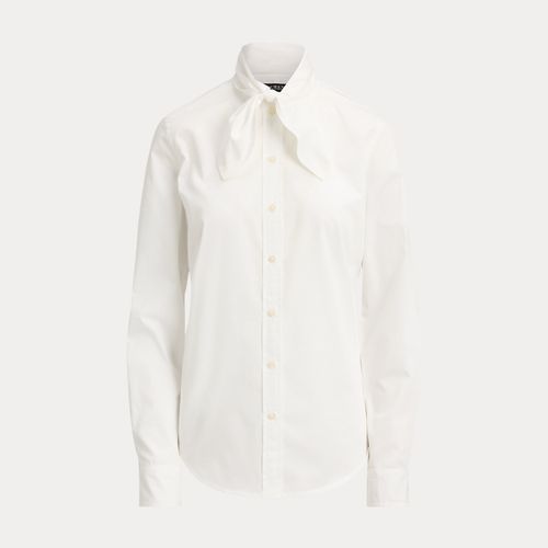Chemise lavallière en popeline de coton - Lauren - Modalova