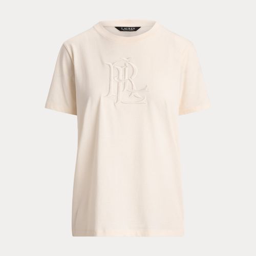T-shirt à logo brodé en jersey de coton - Lauren - Modalova