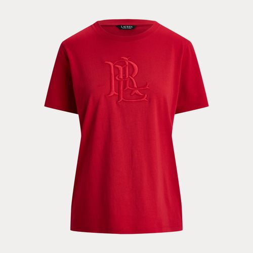 T-shirt à logo brodé en jersey de coton - Lauren - Modalova