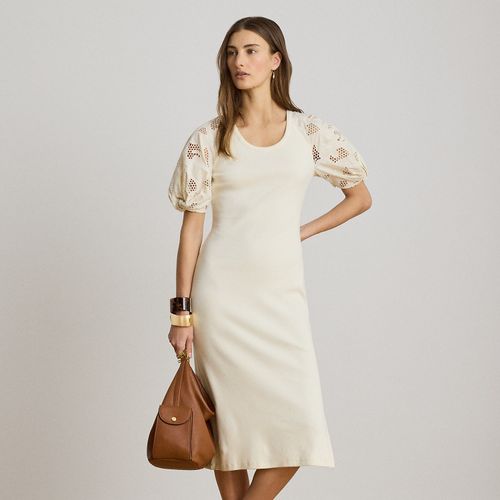 Robe torsadée à manches bouffantes - Lauren - Modalova