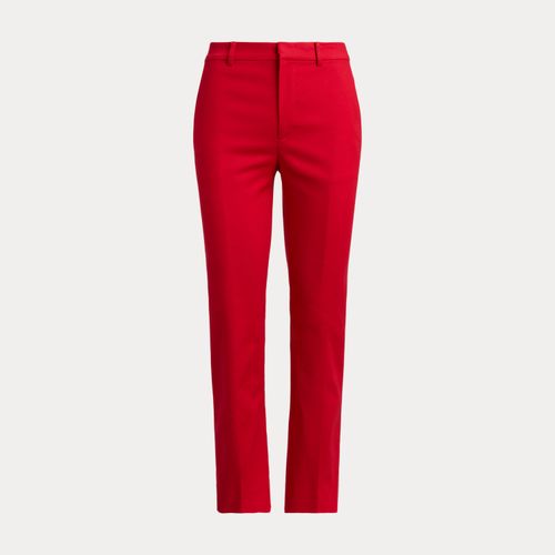 Pantalon slim droit en coton double face - Lauren - Modalova