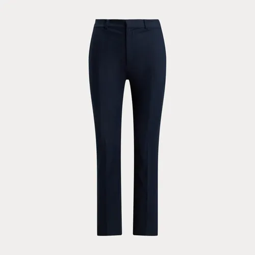 Pantalon slim droit en coton double face - Lauren - Modalova