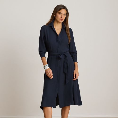 Robe-chemise en georgette double face - Lauren - Modalova