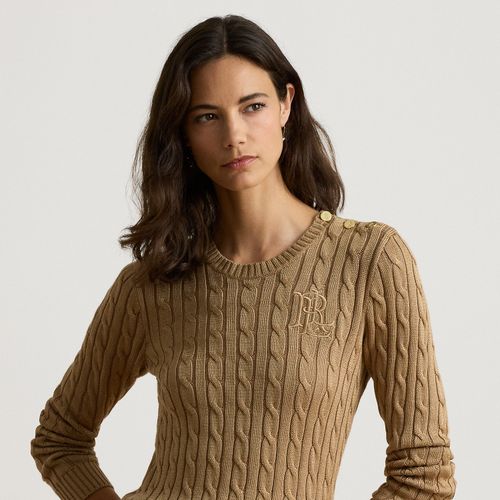 Pull torsadé à boutons - Lauren - Modalova