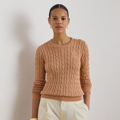 Pull torsadé à boutons - Lauren - Modalova