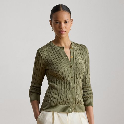 Cardigan en coton mélangé torsadé - Lauren - Modalova