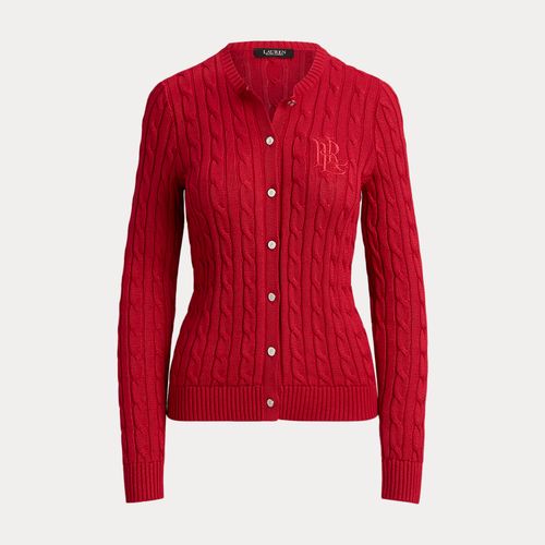 Cardigan en coton mélangé torsadé - Lauren - Modalova