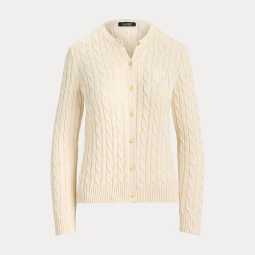 Cardigan en coton mélangé torsadé - Lauren - Modalova