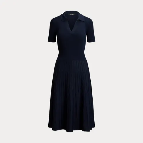 Robe-pull côtelée à manches courtes - Lauren - Modalova