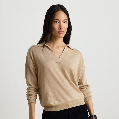 Pull polo en coton et modal - Lauren - Modalova
