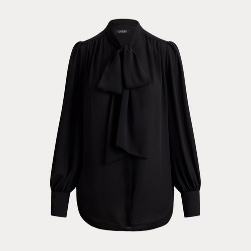 Chemisier lavallière en georgette - Lauren - Modalova