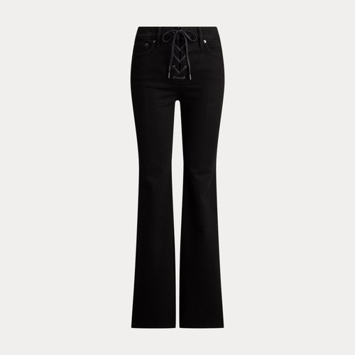Jean flare à cordons taille haute - Lauren - Modalova