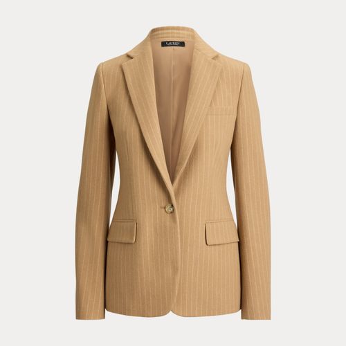 Petite - Blazer en sergé de laine milleraies - Lauren Petite - Modalova