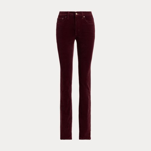 Petite - Pantalon slim taille mi-haute en velours - Lauren Petite - Modalova