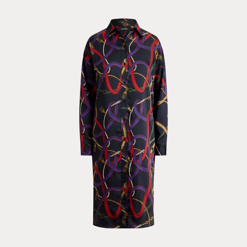 Petite - Robe-chemise mi-longue en sergé - Lauren Petite - Modalova