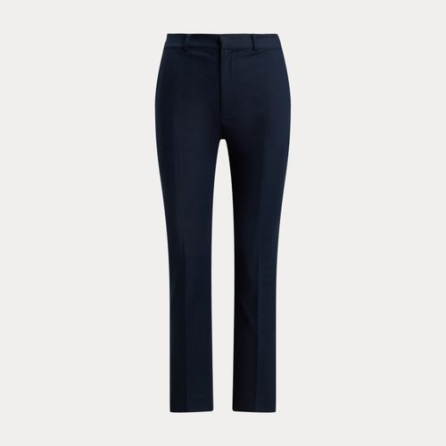 Petite - Pantalon slim droit en coton double face - Lauren Petite - Modalova
