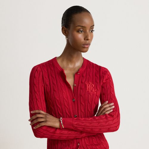 Petite - Cardigan en coton mélangé torsadé - Lauren Petite - Modalova