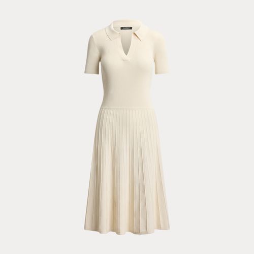 Petite - Robe-pull côtelée à manches courtes - Lauren Petite - Modalova