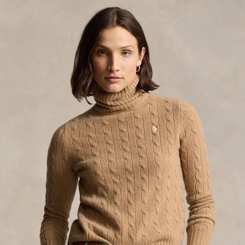 Pull col roulé torsadé laine cachemire - Polo Ralph Lauren - Modalova