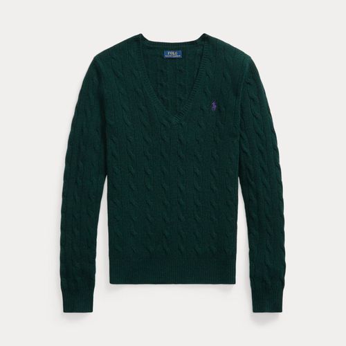 Pull col en V torsadé laine et cachemire - Polo Ralph Lauren - Modalova