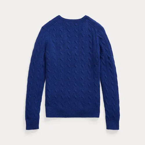 Pull col en V torsadé laine et cachemire - Polo Ralph Lauren - Modalova