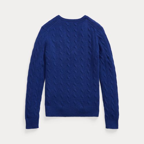 Pull col en V torsadé laine et cachemire - Polo Ralph Lauren - Modalova
