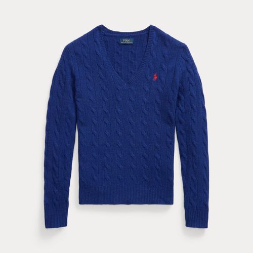 Pull col en V torsadé laine et cachemire - Polo Ralph Lauren - Modalova