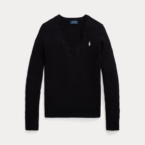 Pull col en V torsadé laine et cachemire - Polo Ralph Lauren - Modalova