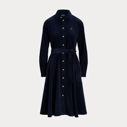Robe-chemise ceinturée velours côtelé - Polo Ralph Lauren - Modalova