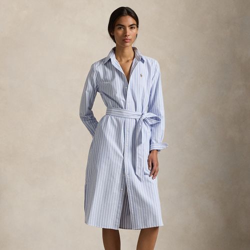Robe-chemise rayée ceinturée en coton - Polo Ralph Lauren - Modalova