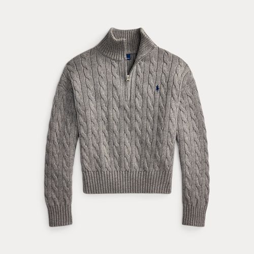 Pull demi-zippé et torsadé en coton - Polo Ralph Lauren - Modalova
