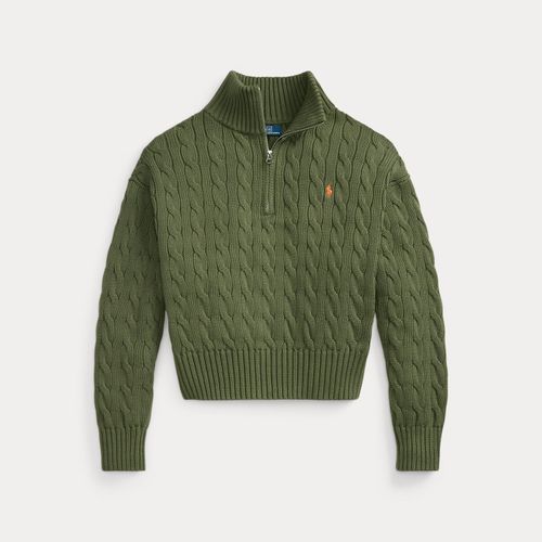 Pull demi-zippé et torsadé en coton - Polo Ralph Lauren - Modalova