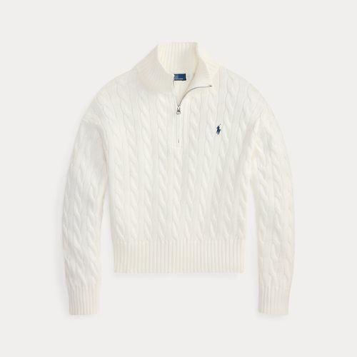 Pull demi-zippé et torsadé en coton - Polo Ralph Lauren - Modalova