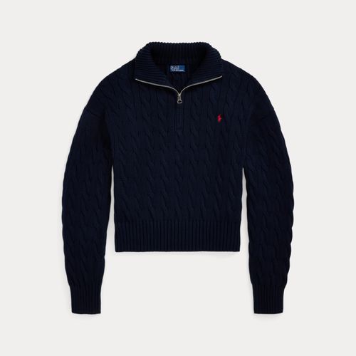 Pull demi-zippé et torsadé en coton - Polo Ralph Lauren - Modalova