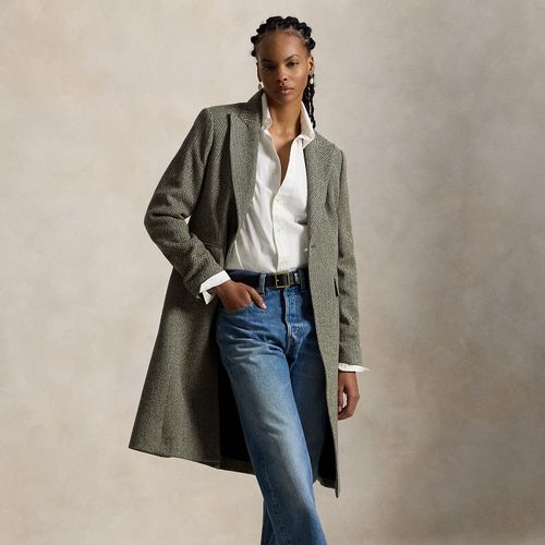 Manteau en laine mélangée à chevrons - Polo Ralph Lauren - Modalova