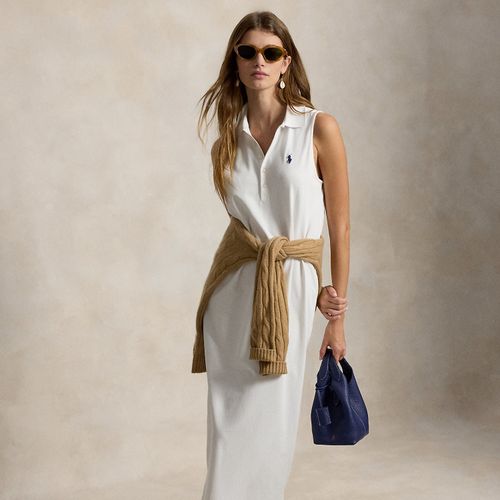 Robe polo sans manches en coton stretch - Polo Ralph Lauren - Modalova