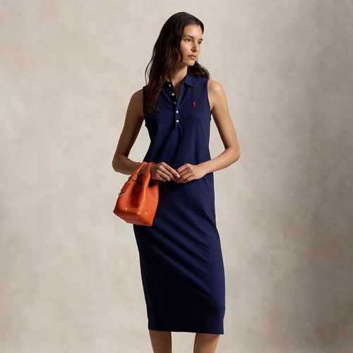 Robe polo sans manches en coton stretch - Polo Ralph Lauren - Modalova