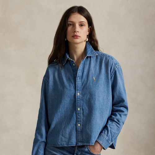 Chemise ample et courte en denim - Polo Ralph Lauren - Modalova