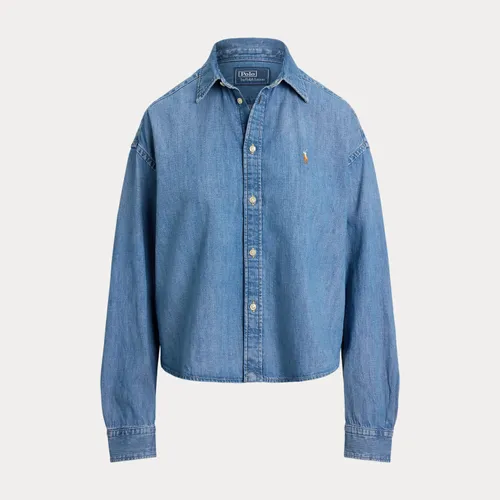 Chemise ample et courte en denim - Polo Ralph Lauren - Modalova