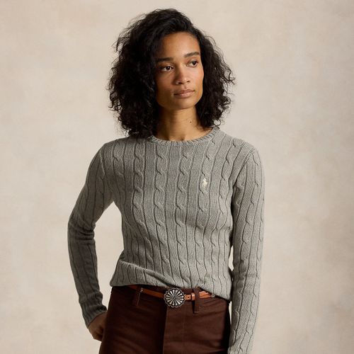 Pull torsadé à col rond en coton - Polo Ralph Lauren - Modalova