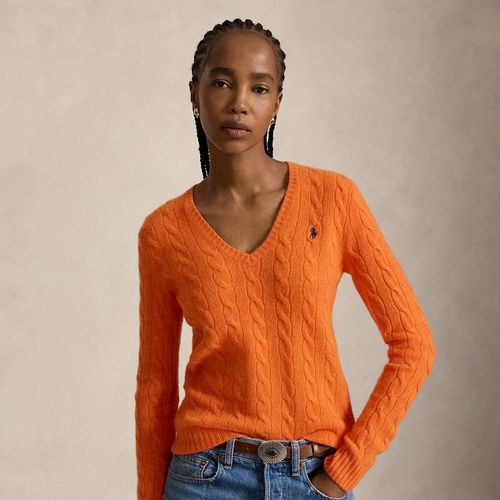 Pull col en V torsadé laine-cachemire - Polo Ralph Lauren - Modalova