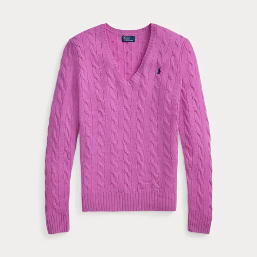 Pull col en V torsadé laine-cachemire - Polo Ralph Lauren - Modalova