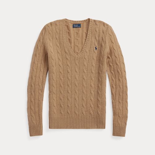 Pull col en V torsadé laine-cachemire - Polo Ralph Lauren - Modalova