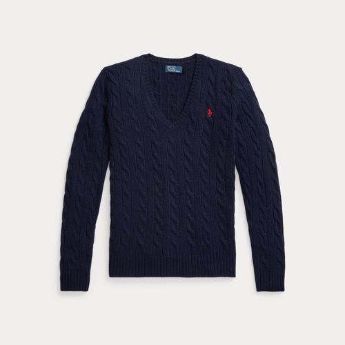 Pull col en V torsadé laine-cachemire - Polo Ralph Lauren - Modalova